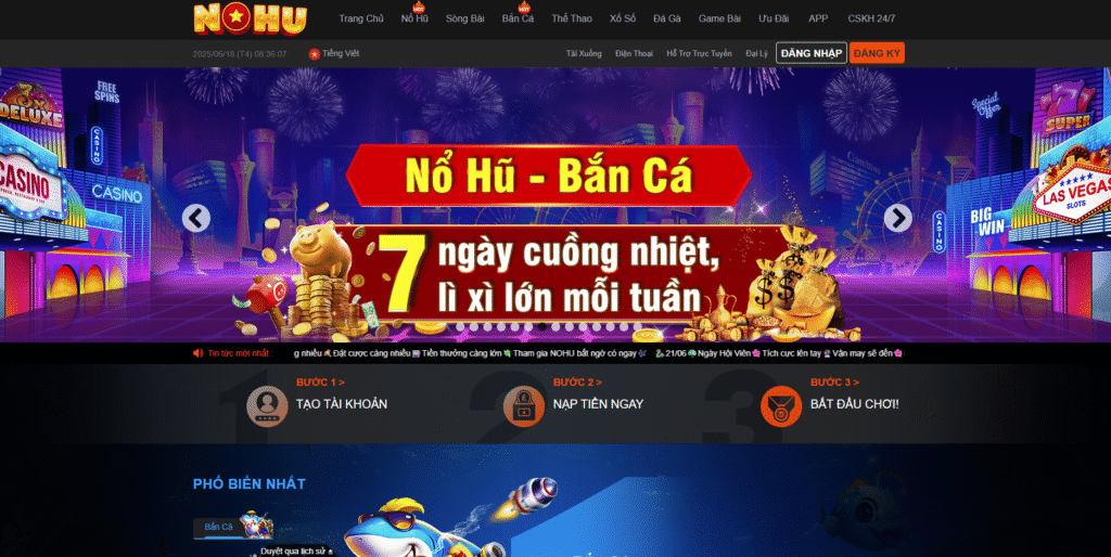 Đăng Nhập NOHU90